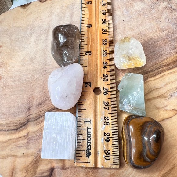 6 PK of Healing Crystals | Strength Beginner Pocket Crystals | Crystal Gift Set - Picture 7 of 11